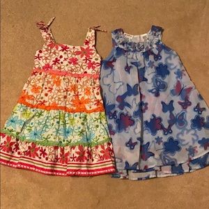 Two Blueberi girls summer dresses